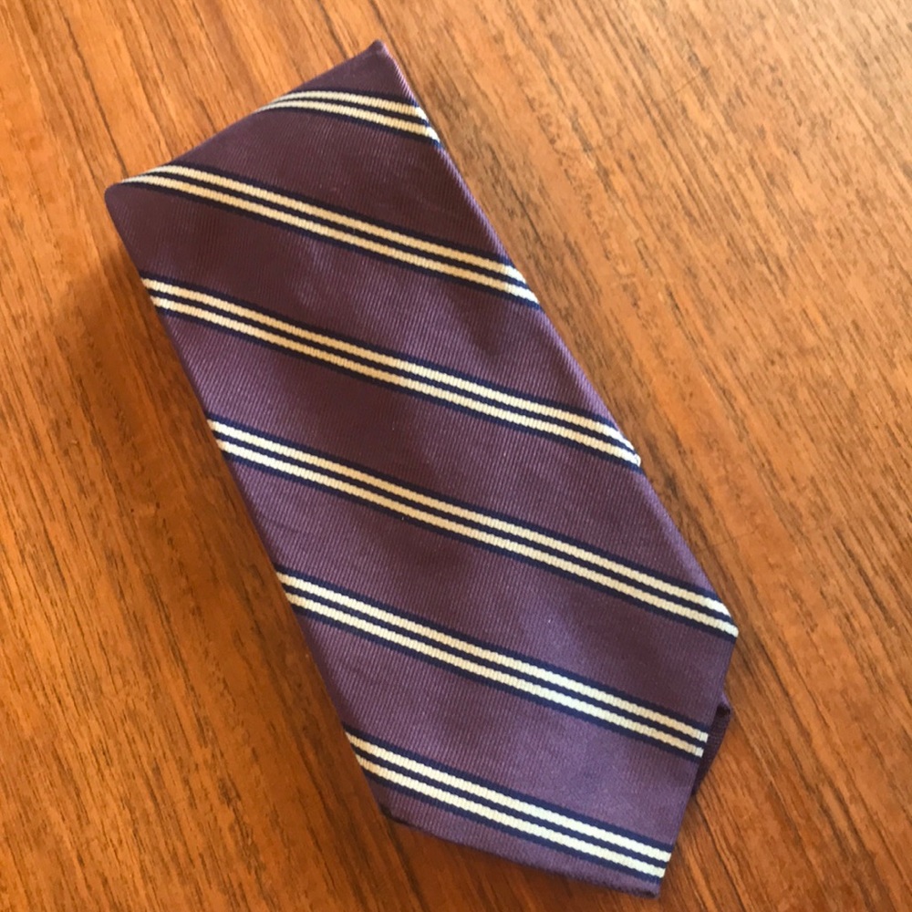 Brooks Brothers purple tie w stripes